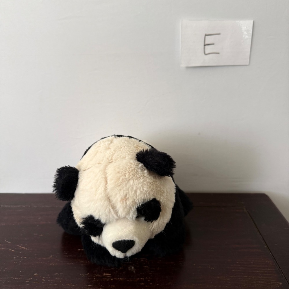 Wild Republic Plush Panda Bear Stuffed Animal Black White
